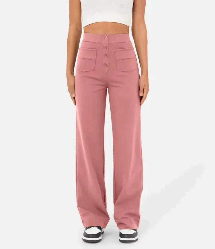 Laura | High-waisted Elastic Casual Pants