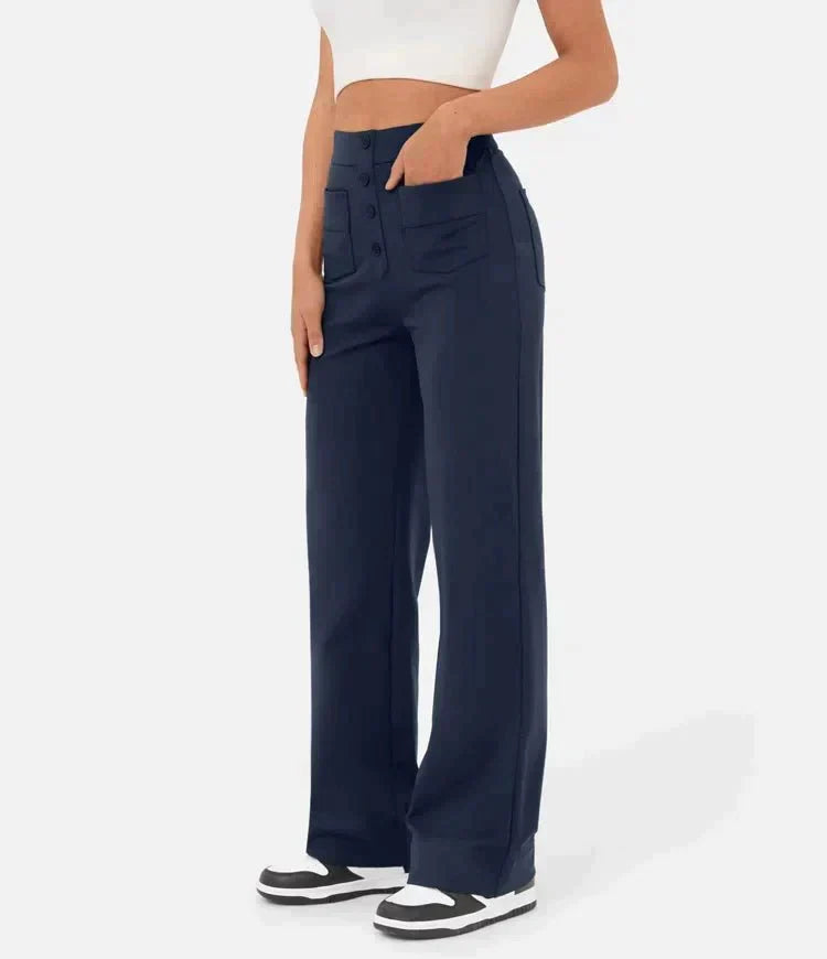 Laura | High-waisted Elastic Casual Pants