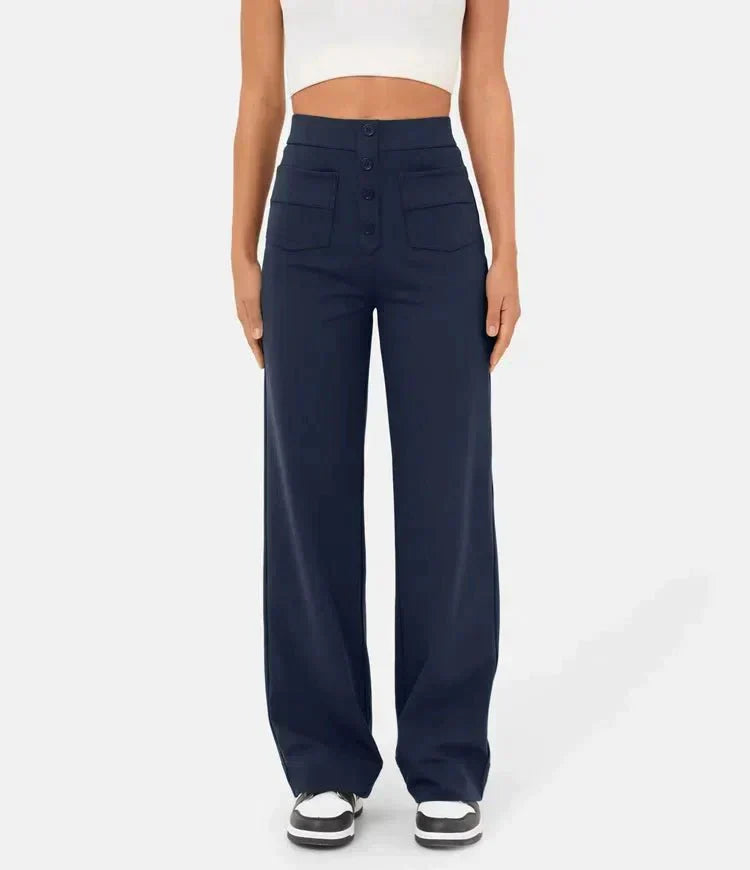 Laura | High-waisted Elastic Casual Pants