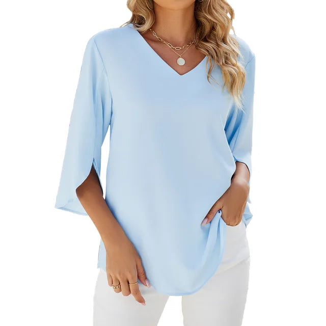 Aaliyah V-Neck Blouse