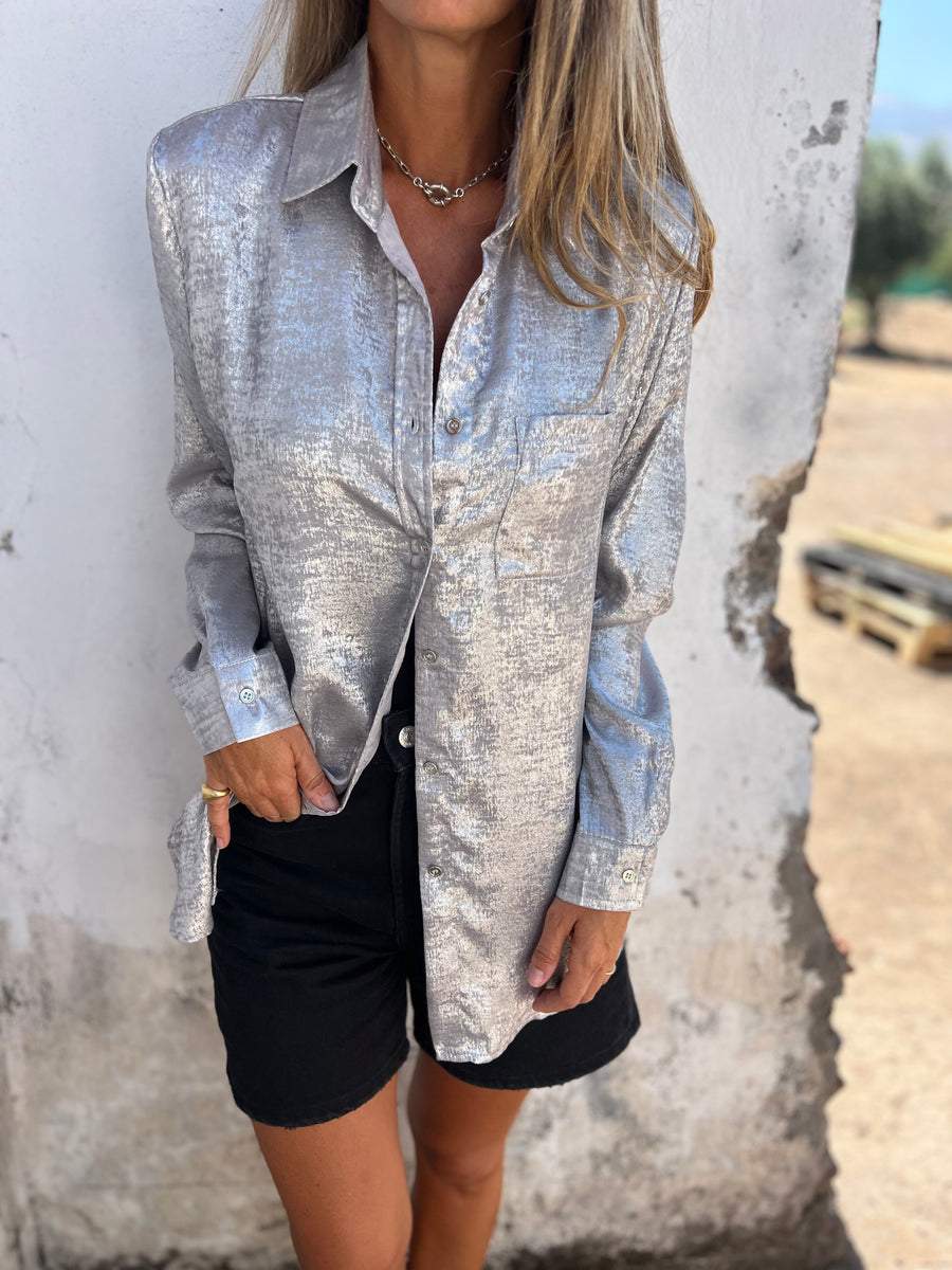 Ana | Metallic Trendy Blouse