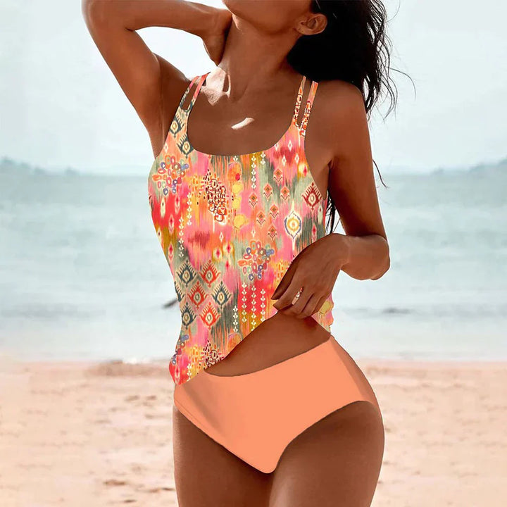 Celise | Floral Mosaic Swimsuit